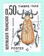 France Timbres-Taxe, N° 105 Obl. - Série Insectes, Coléoptère - 1960-.... Gebraucht