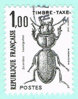 France Timbres-Taxe, N° 106 Obl. - Série Insectes, Coléoptère - 1960-.... Used