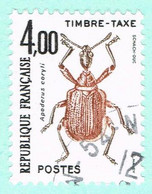 France Timbres-Taxe, N° 108 Obl. - Série Insectes, Coléoptère - 1960-.... Used