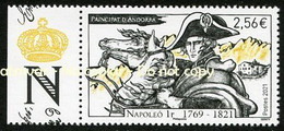 ANDORRA / ANDORRE (2021) - Napoleó 1r Napoleon Bonaparte 1769-1821 - Neuf, Mint MNH - Couronne Impériale Bord Feuille - Nuovi