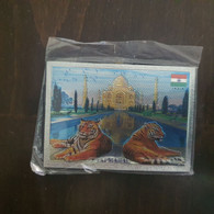 INDIA-TAJMAHAL-maganat-(2tiger)-(1)-new Plastic - Animals & Fauna