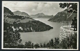 Morschach Blick V. Axenstein Auf Seelisberg U. Pilatus Switzerland  - 2 Scans For Condition. (Originalscan !!) - Morschach