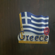 Greece-FLAG-(TSG-RHODES-TX027)-Special Stone-colored Side, Back Magnet-new - Tourismus