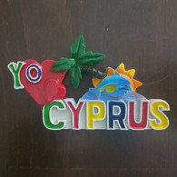 CYPRUS-Trees And Fish In One Heart  Side, Back Magnet-new - Tourism