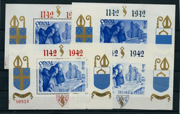 ORVAL: Bloc 18/21  (**) - Blocks & Sheetlets 1924-1960