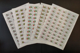 RUSSIA MNH (**)1993 Pot Plants   Mi 296-300 - Hojas Completas