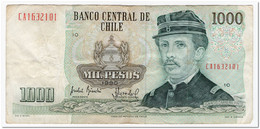 CHILE,1000 PESOS,1990,P.154c,F-VF - Cile