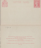 1890. VICTORIA. ONE PENNY. LETTER CARD. VICTORIA STAMP DUTY. - JF429874 - Covers & Documents