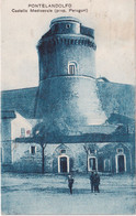 Pontelandolfo (Benevento) - Castello Medioevale (prop. Peruguri) - Animata, Viaggiata 1929 - Benevento