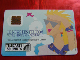 TELECARTE NEWS LORRAINE F 80  LUXE - 1989