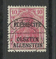 Deutschland Allenstein 1920 Michel 2 O - Allenstein