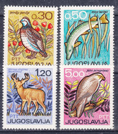 Yugoslavia 1967 Animals Mi#1228-1231 Mint Never Hinged - Neufs