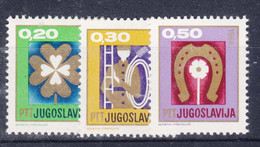 Yugoslavia 1967 Mi#1254-1256 Mint Never Hinged - Nuevos