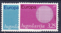 Yugoslavia Republic 1970 Europa Mi#1379-1380 Mint Never Hinged - Neufs