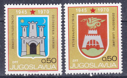 Yugoslavia Republic 1970 Mi#1381-1382 Mint Never Hinged - Ungebraucht