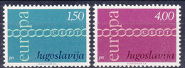 Yugoslavia Republic 1971 Europa Mi#1416-1417 Mint Never Hinged - Unused Stamps