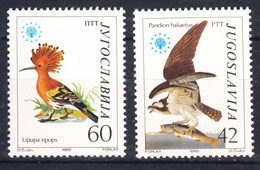 Yugoslavia Republic 1985 Nature Protection, Birds Mi#2100-2101 Mint Never Hinged - Neufs