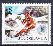 Yugoslavia 1992 Sport Skiing Mi#2530 Mint Never Hinged - Neufs