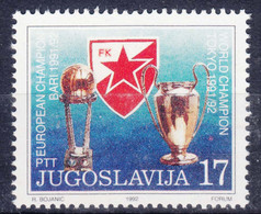 Yugoslavia 1992 Red Star Sport Club Mi#2522 Mint Never Hinged - Neufs