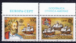 Yugoslavia 1992 Europa Mi#2534-2535 Mint Never Hinged - Neufs