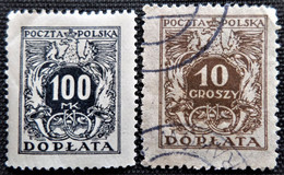 Timbre De Pologne 1923 Coat Of Arms & Post Horns Y&T N° 46_69 - Portomarken