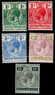 British Honduras 1913 KGV Mult Crown CA Short Set To 25c Black On Green   Lightly Hinged Mint - British Honduras (...-1970)