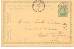 Belgique Carte Postale N° 52 Oblitérée Ciney 19 - Fortune Cancels (1919)