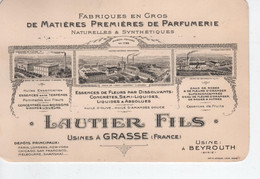 06 - Alpes Maritimes - Carte/ Avis De Passage - Lautier Fils - Parfumerie - Parfums - Belles Vignettes - - Grasse