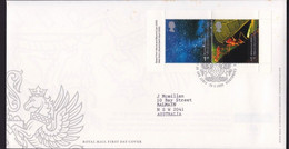 GB 2000 2000/2 And 2000/14 FDC Addressed @D5003L - 2001-2010 Em. Décimales