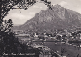 LECCO - CARTOLINA -DOVE L' ADDA RICOMINCIA - VIAGGIATA PER  LAIQUEGLIA (SAVONA ) - Lecco