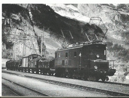 CPM, Th; Transport -Bern - Lôtschberg ,Simplon - Bahn.BLS- Gûterzug Mit Lok Ce 4/6 Bei Der Station . ( 1920 ) , Ed. BLS. - Eisenbahnen