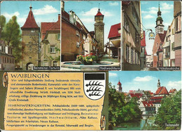 Waiblingen (Baden-Wuertt., Deutschland) Ansichten: Beinsteiner-Torturm, Hochwachtturm, Nikolauskirche, Teilansicht - Waiblingen