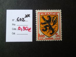 TP France Neuf ** 1944  N° 602 Cote 0,30 € - Neufs