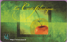Carte Publicité °_ La Carte Plastique - Pomme Rouge - Mate - Isra - 26 Romans - Advertising