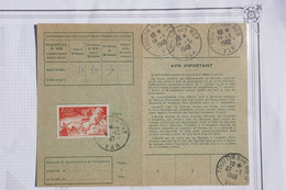 AD7 FRANCE BELLE CARTE ABONNEMENT  1947 DRAGUIGNAN++ A  VOIR CACHETS +AFFRANCH. INTERESSANT - 1927-1959 Brieven & Documenten