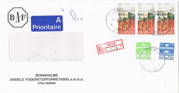 44529. Carta Ventanilla Certificada RONNE (Danmark) 1992 - Covers & Documents