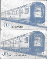 2-TICKETS-BELGE-TRAIN REGIONAL-1998/1 2001-Ligne MONS-ZI La LOUVIERE-BE/RARE - Monde