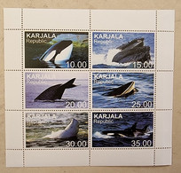 RUSSIE  Baleines, Baleine, Whales, Ballena,  Wal. Feuillet 6 Valeurs Emis En 1995 (4) Neuf Sans Charniere. Mnh - Baleines