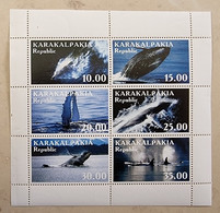 RUSSIE  Baleines, Baleine, Whales, Ballena,  Wal. Feuillet 6 Valeurs Emis En 1995 (6) Neuf Sans Charniere. Mnh - Balene