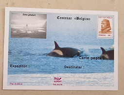 ROUMANIE  Baleines, Baleine, Whales, Ballena,  Wal. Entier Postal Emis En 1998 Neuf (BELGICA) Cetaces - Balene