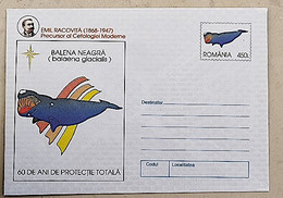 ROUMANIE  Baleines, Baleine, Whales, Ballena,  Wal. Entier Postal Emis En 1997 Neuf  (11) Baleine Noire - Balene