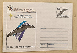 ROUMANIE  Baleines, Baleine, Whales, Ballena,  Wal. Entier Postal Emis En 1997 Neuf  (12) Eschrichtius Robustus - Wale