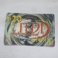 PALESTINE-(PL-PRE-IDT-0001)-ITDI-20$-(328)-(20$)-(?)-(?)-mint Card-1 Prepiad Free - Palestine