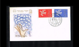 1961 - Europe CEPT FDC France - No 391 - Issue Rooster - Cancel Lens [TD177] - 1961