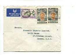 NIGERIA - Affranchissement Sur Lettre Par Avion Pour L'Angleterre - - Nigeria (1961-...)