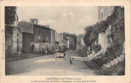 ¤¤   -   CROUTELLE , Près De Poitiers  -  La Route Nationale De Poitiers à Bordeaux, Vue Prise Près De L'Eglise - Otros & Sin Clasificación