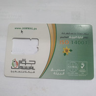 PALESTINE-(PS-JAW-0001A)-jawwal GSM-(345)-(Card With A Hole)(SIM2)-(?)used Card+1prepiad Free - Palestina