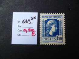 Timbre France Neuf ** 1944  N° 639 Cote 0,20 € - Neufs