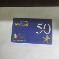 PALESTINE-(PS-SIN-REF-0004A)-cardboard Sindibad 50-(357)-(1577860326738)-(1/1/05)used Card+1prepiad Free - Palästina