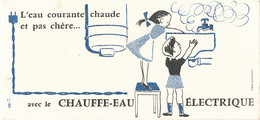 BU 2436 /   BUVARD - LE CHAFFE -EAU ELECTRIQUE   (22,50 Cm X 10,50 Cm) - Elektrizität & Gas